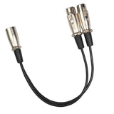 Maxbell New 3Pin XLR 1 Male to 2 Female Audio Extension Cable For Mic,Mixer Recorder
