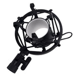 Max Black Microphone Shock Mount Holder Adapter Clamp Clip for Studio Microphone