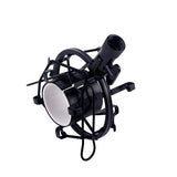 Max Black Microphone Shock Mount Holder Adapter Clamp Clip for Studio Microphone
