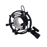 Max Black Microphone Shock Mount Holder Adapter Clamp Clip for Studio Microphone