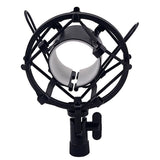 Max Black Microphone Shock Mount Holder Adapter Clamp Clip for Studio Microphone