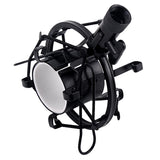 Max Black Microphone Shock Mount Holder Adapter Clamp Clip for Studio Microphone