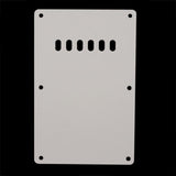 Max Maxb 6 Hole Pickugard Tremolo Cavity Cover Back Plate for ST SQ Guitars White