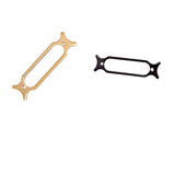 Max Maxb Single Coil Pickup Plates Holder Bracket Mounting Ring for  Guitar Black