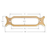 Max Maxb Single Coil Pickup Plates Holder Bracket Mounting Ring for  Guitar Black