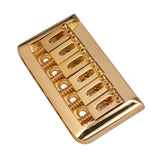 Max Maxb 6 String Saddle Guitar Bridge for Electric Guitar Replacement Parts, Golden