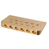 Max Maxb 6 String Saddle Guitar Bridge for Electric Guitar Replacement Parts, Golden