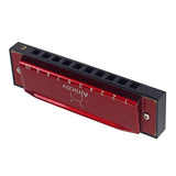 Max Maxb 10 Holes C Key Harmonica Mouth Organ Musical Instrument Gift Red