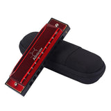 Max Maxb 10 Holes C Key Harmonica Mouth Organ Musical Instrument Gift Red