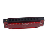 Max Maxb 10 Holes C Key Harmonica Mouth Organ Musical Instrument Gift Red