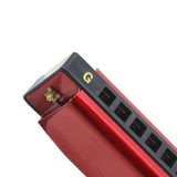 Max Maxb IRIN 10 Holes 20 Tone G Key Tremolo Harmonica Mouth Organ Wind Instrument