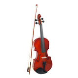 Max Maxb 3/4 Scale Soild Wood Basswood Violin Fiddle with Storage Case for Beignners