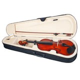 Max Maxb 3/4 Scale Soild Wood Basswood Violin Fiddle with Storage Case for Beignners