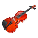 Max Maxb 3/4 Scale Soild Wood Basswood Violin Fiddle with Storage Case for Beignners