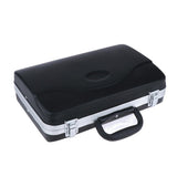 Maxbell Black Plastic Clarinet Carrying Case Suitcase Bag Lightweight with Handle