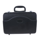 Maxbell Black Plastic Clarinet Carrying Case Suitcase Bag Lightweight with Handle