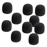 Max Maxb 10 Pieces Thicken Microphone Foam Mic Cover Windscreen Handheld Stage Black