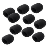 Max Maxb 10 Pieces Thicken Microphone Foam Mic Cover Windscreen Handheld Stage Black