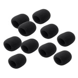 Max Maxb 10 Pieces Thicken Microphone Foam Mic Cover Windscreen Handheld Stage Black