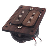 Max Maxb Hand Wound Humbucker Set, Rosewood 3 Strings Pickup for Cigar Box Guitar