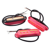 Max Maxb 3Pcs Standard Electric Guitar Pickup Single Coil SSS Guitar Accessories Red