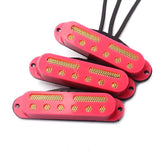 Max Maxb 3Pcs Standard Electric Guitar Pickup Single Coil SSS Guitar Accessories Red