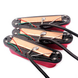 Max Maxb 3Pcs Standard Electric Guitar Pickup Single Coil SSS Guitar Accessories Red
