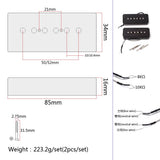 Max Maxb Electric Guitar Pickup Single Coil Pickups 52MM Bridge Neck Pickup Accessory