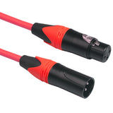 Max Male to Female XLR Lead Microphone Mic Patch Cable 5 Colors