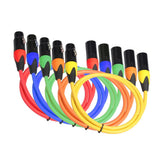 Max Male to Female XLR Lead Microphone Mic Patch Cable 5 Colors