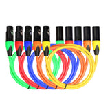 Max Male to Female XLR Lead Microphone Mic Patch Cable 5 Colors