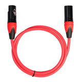 Max Male to Female XLR Lead Microphone Mic Patch Cable 5 Colors