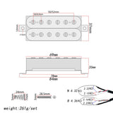 Max Maxb 2pcs Professional Guitar Pickup Double Coil Pickup for Electric Guitar