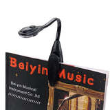 Max Maxb Music Score Stand Light Adjustable Clip Mini LED Book Reading Lamp Black