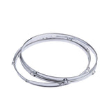 Max Zinc Alloy Die Cast Snare Drum Hoops Parts Accessories 2.5mm 14inch 8 Holes