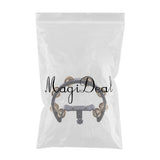 Max Music Rattle Tambourine Handbell Shaker with Copper Jingles Jazz Drum Acc 2