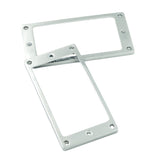 Max Maxb 2x Metal Humbucker Pickup Frame Mounting Ring for LP Electric Guitar Silver