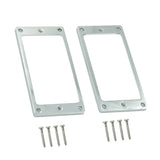 Max Maxb 2x Metal Humbucker Pickup Frame Mounting Ring for LP Electric Guitar Silver