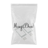 Max Maxb 2x Metal Humbucker Pickup Frame Mounting Ring for LP Electric Guitar Silver