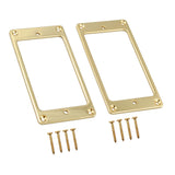 Max Maxb 2x Metal Humbucker Pickup Frame Mounting Ring for LP Electric Guitar Golden