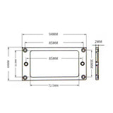 Max Maxb 2x Metal Humbucker Pickup Frame Mounting Ring for LP Electric Guitar Golden