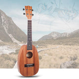 Max Maxb 26inch Sapele Wood Ukulele Mini Ukulele for Beginner Kids Pineapple Shape