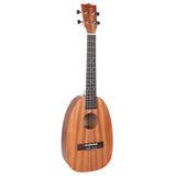 Max Maxb 26inch Sapele Wood Ukulele Mini Ukulele for Beginner Kids Pineapple Shape