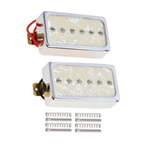 Maxbell 2 Pieces Electric Guitar Pickups Double Coil Humbucker Pickups Light Yellow