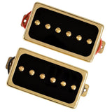 Maxbell 2 Pieces Electric Guitar Pickups Double Coil Humbucker Pickups Golden Black