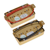 Maxbell 2 Pieces Electric Guitar Pickups Double Coil Humbucker Pickups Golden Black