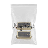 Maxbell 2 Pieces Electric Guitar Pickups Double Coil Humbucker Pickups Golden Black