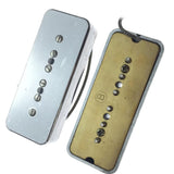 Max Maxb Guitar Pickups DIY Replacement Parts for P90 Style Electric Guitar Silver