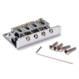 Max Maxb 4 String Guitar Bridge for Cigar Box Guitar Or Electric Ukulele Parts Silver