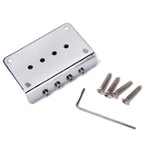 Max Maxb 4 String Guitar Bridge for Cigar Box Guitar Or Electric Ukulele Parts Silver